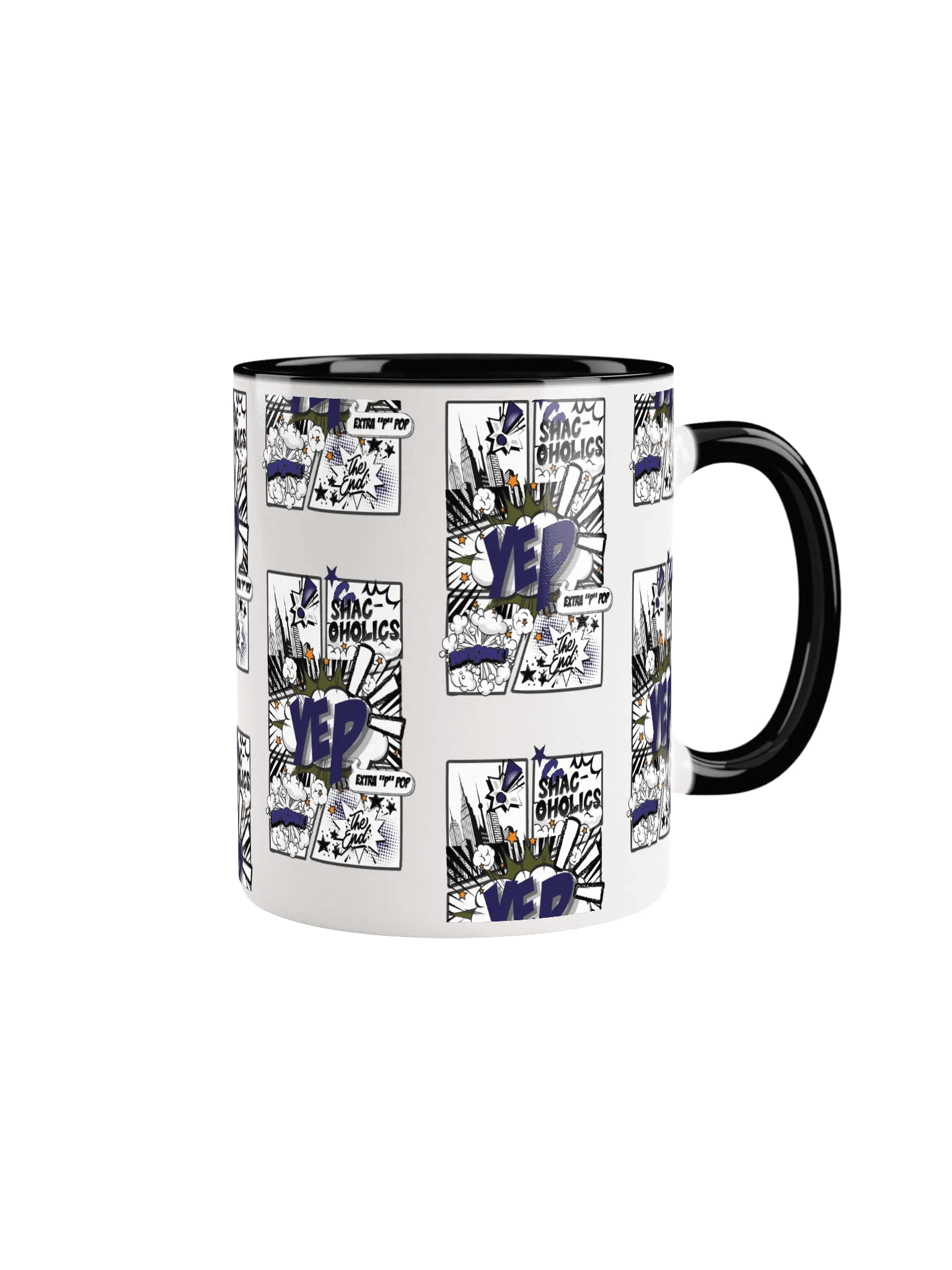 Shac-Oholics Comic Blast Mug - Dark Blue 