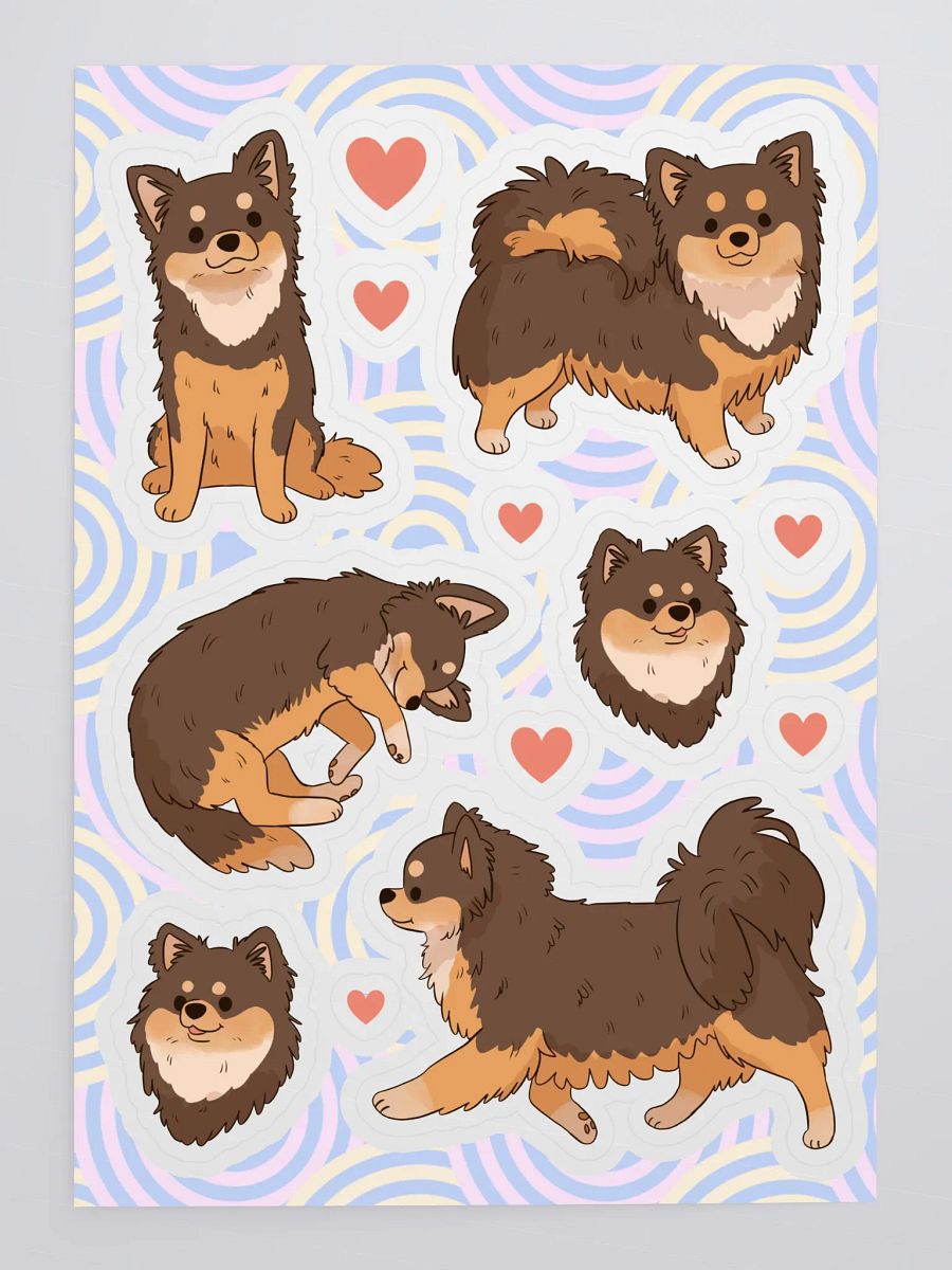 Chihuahuas Love Kiss Cut Sticker Sheet product image (4)