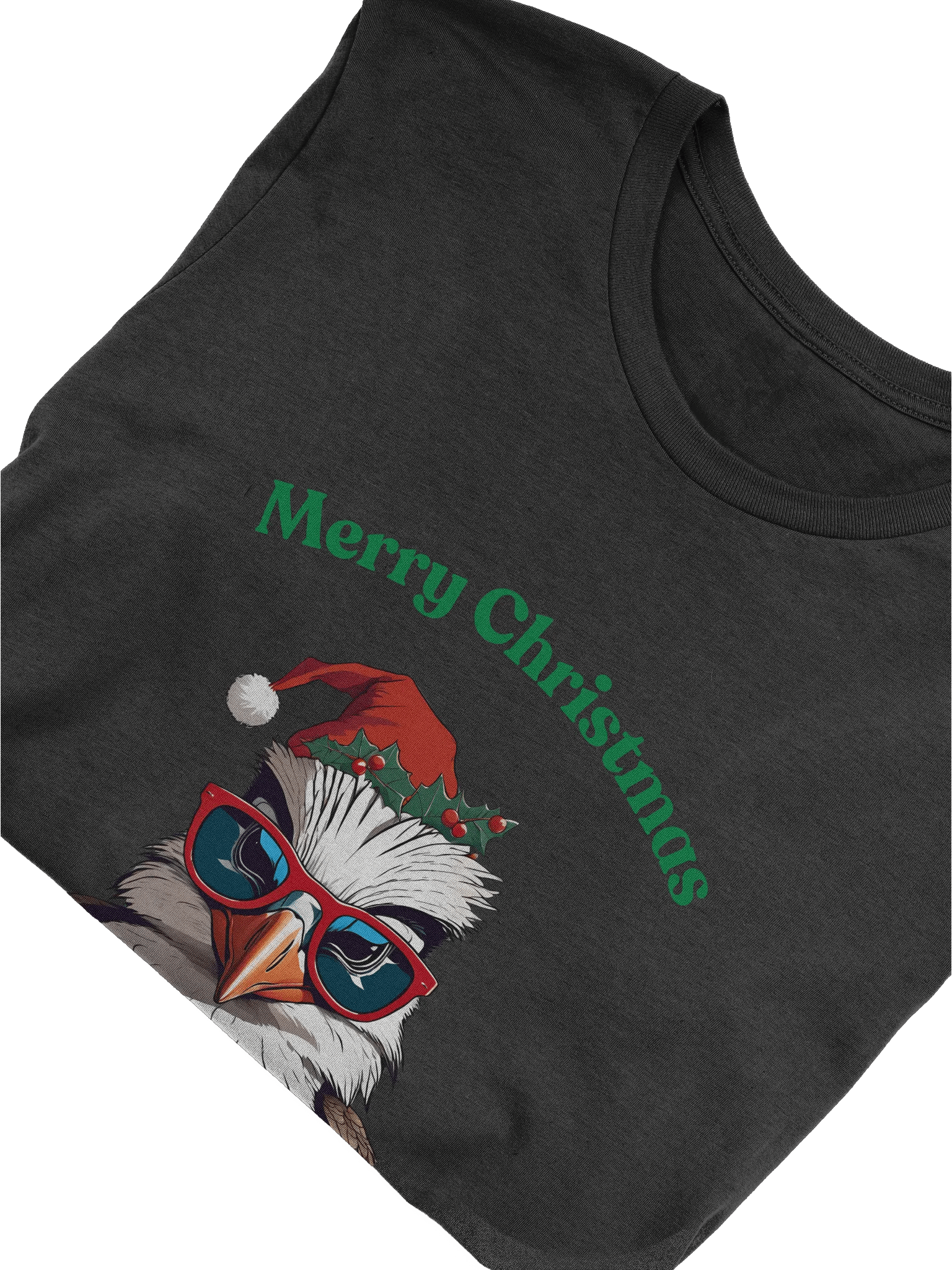 Festive Kookaburra Merry Christmas T-Shirt - Green product image (5)