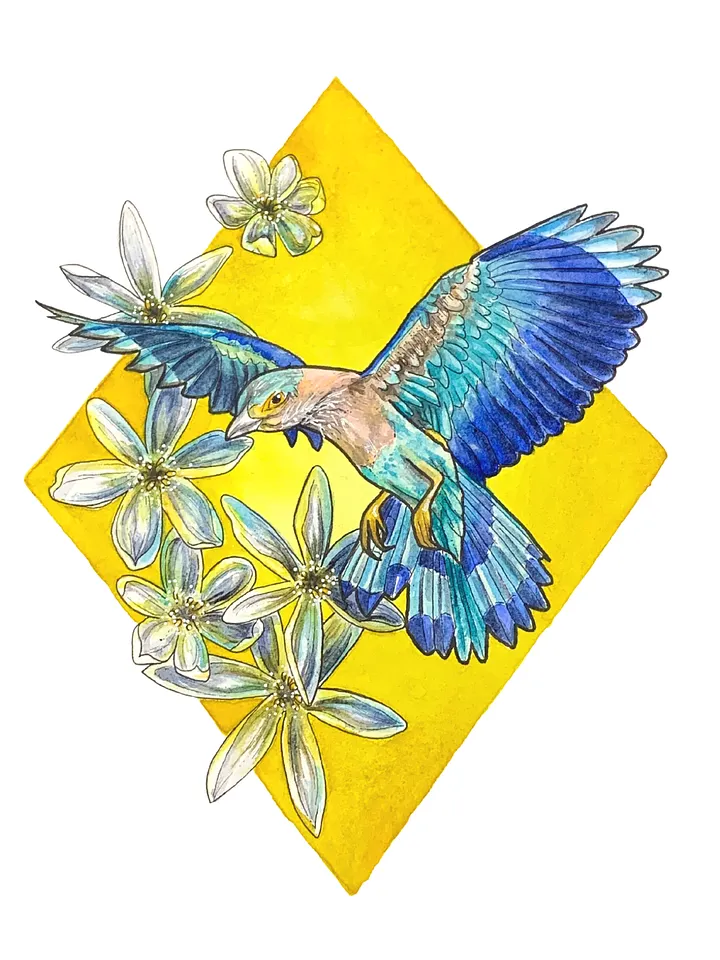 Custom Watercolor Bird product image (1)