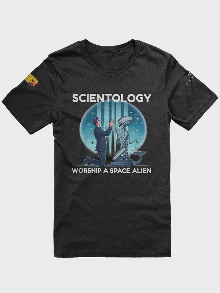 Scientology Worship A Space Alien Tee - Dark Colors product image (4)