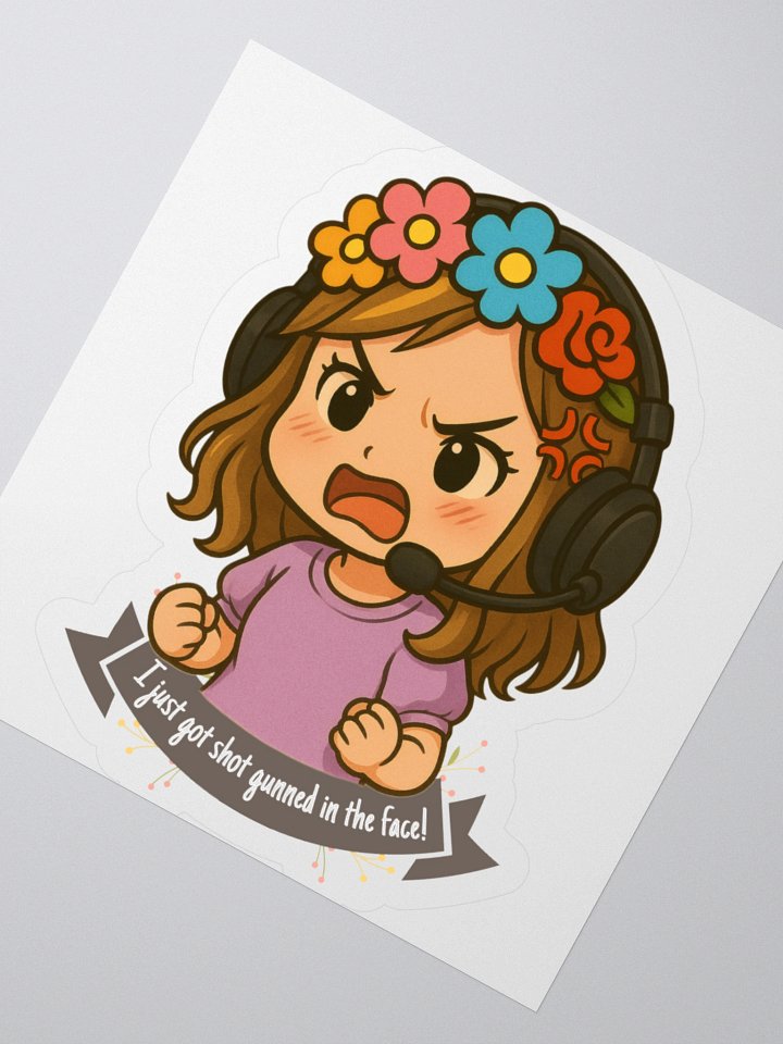 Squishy I just got shot gunned sticker product image (4)
