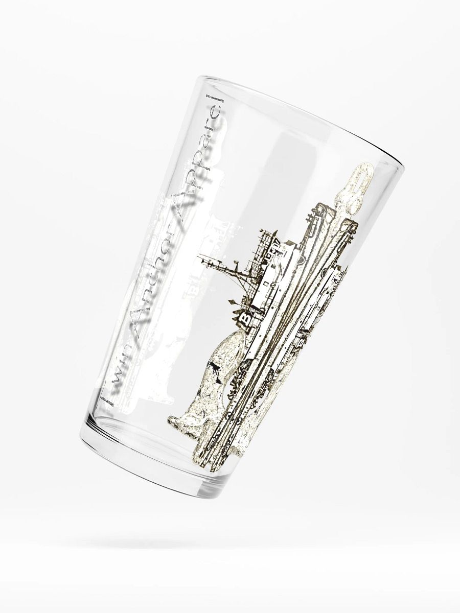 Mirrored Richard Brusco & Ancher 16oz Pint Glass product image (5)