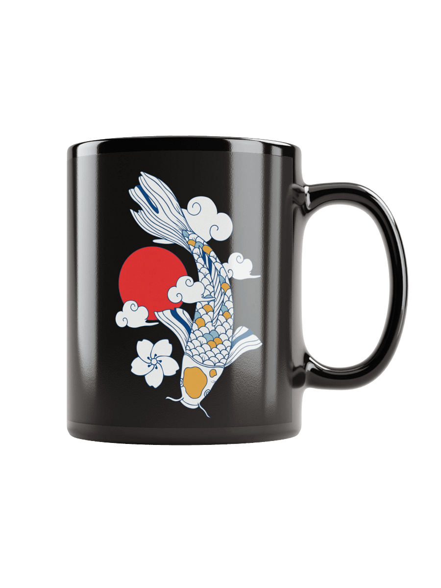 Koi Fish Black Mug product image (1)