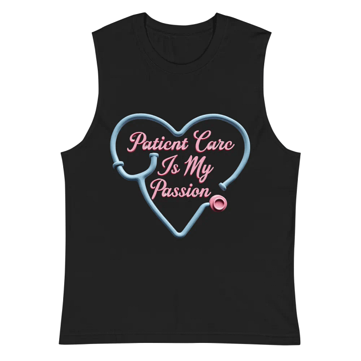 Passionate Patient Care Heart Stethoscope Muscle Tank product image (3)