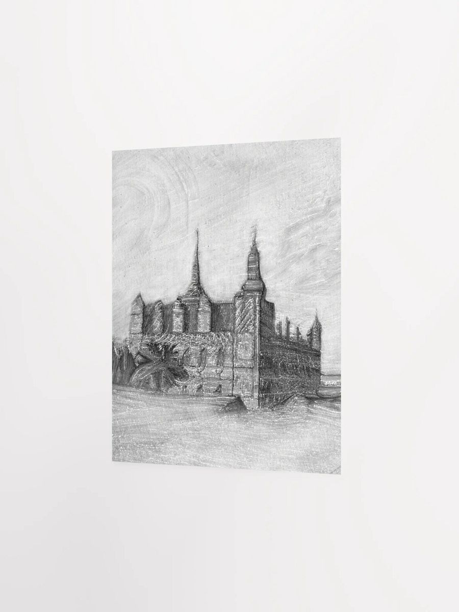 Kronborg castle - Pencil sketch - Portrait product image (7)