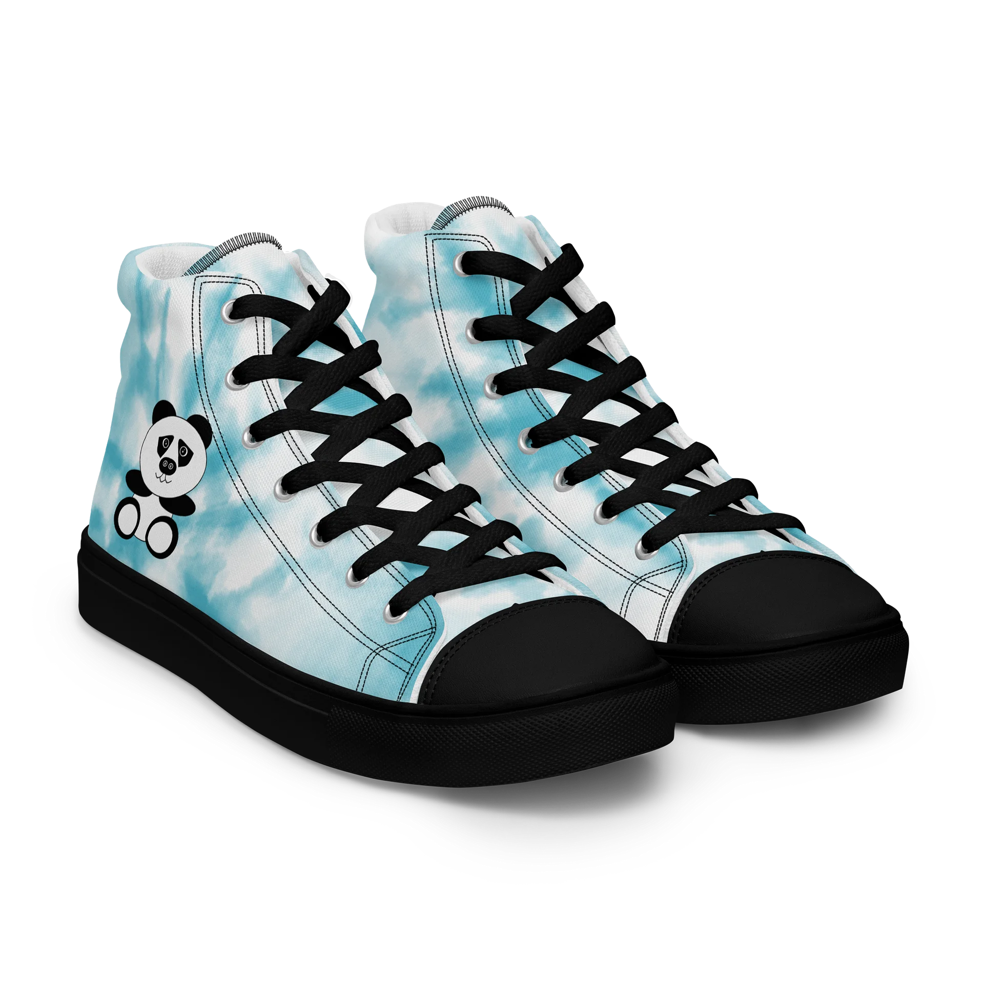 Panda Swirl Men's High Tops product image (8)