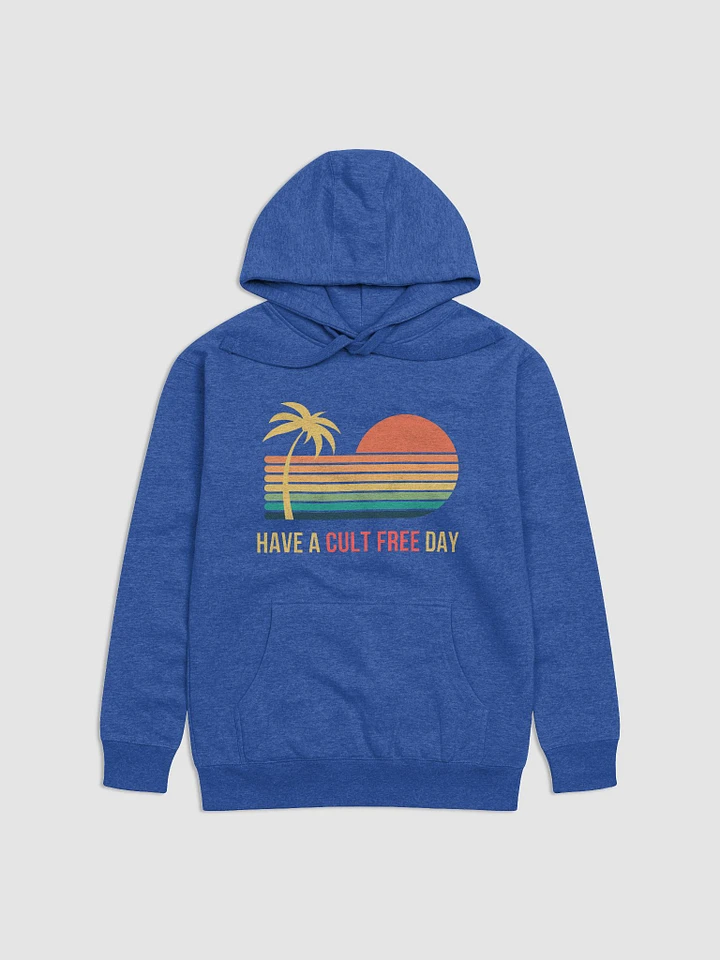 Have a Cult Free Day Retro Hoodie - Blue product image (1)