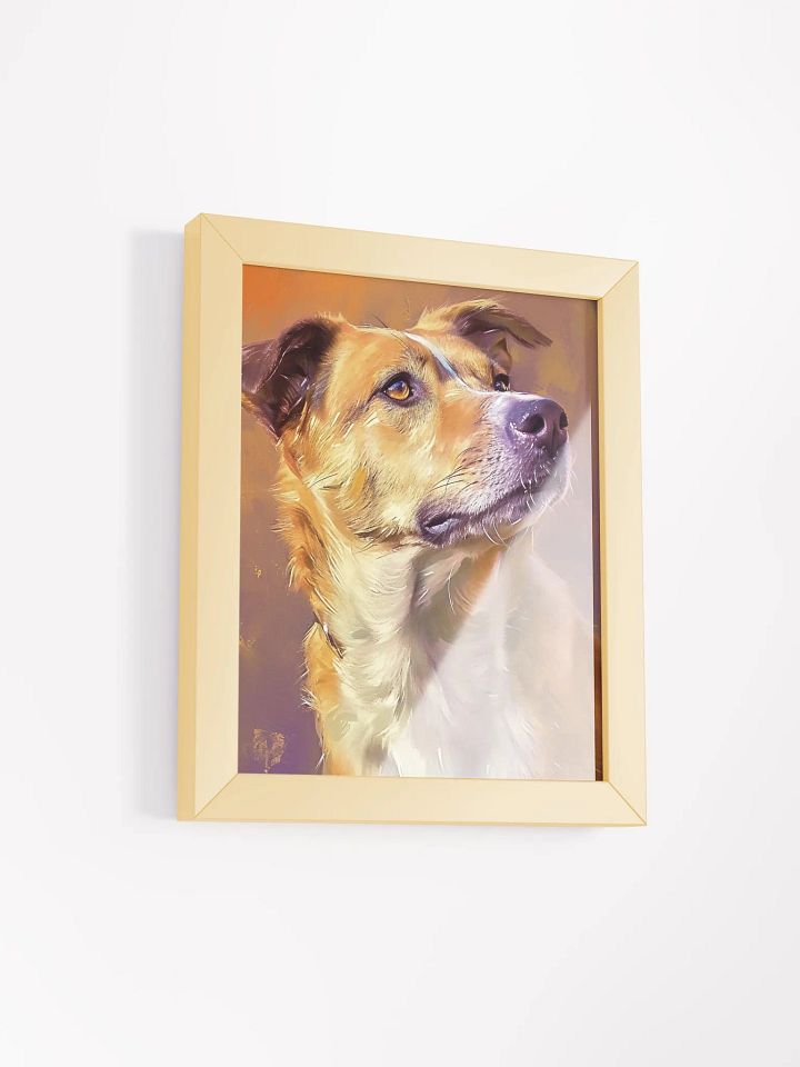 Pensive Pup Framed Art Print product image (3)