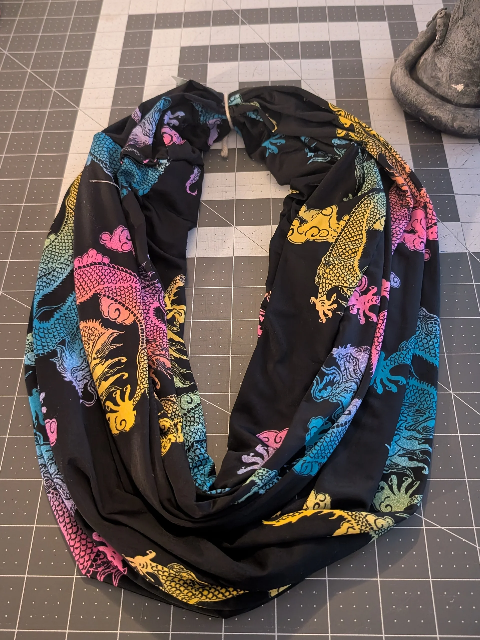 Rainbow Dragon infinity scarf product image (1)