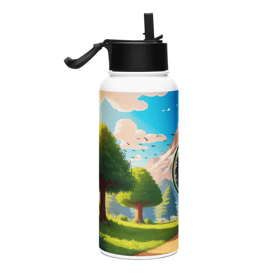 Gourde à paille Petit logo avec fond 94cl product image (3)