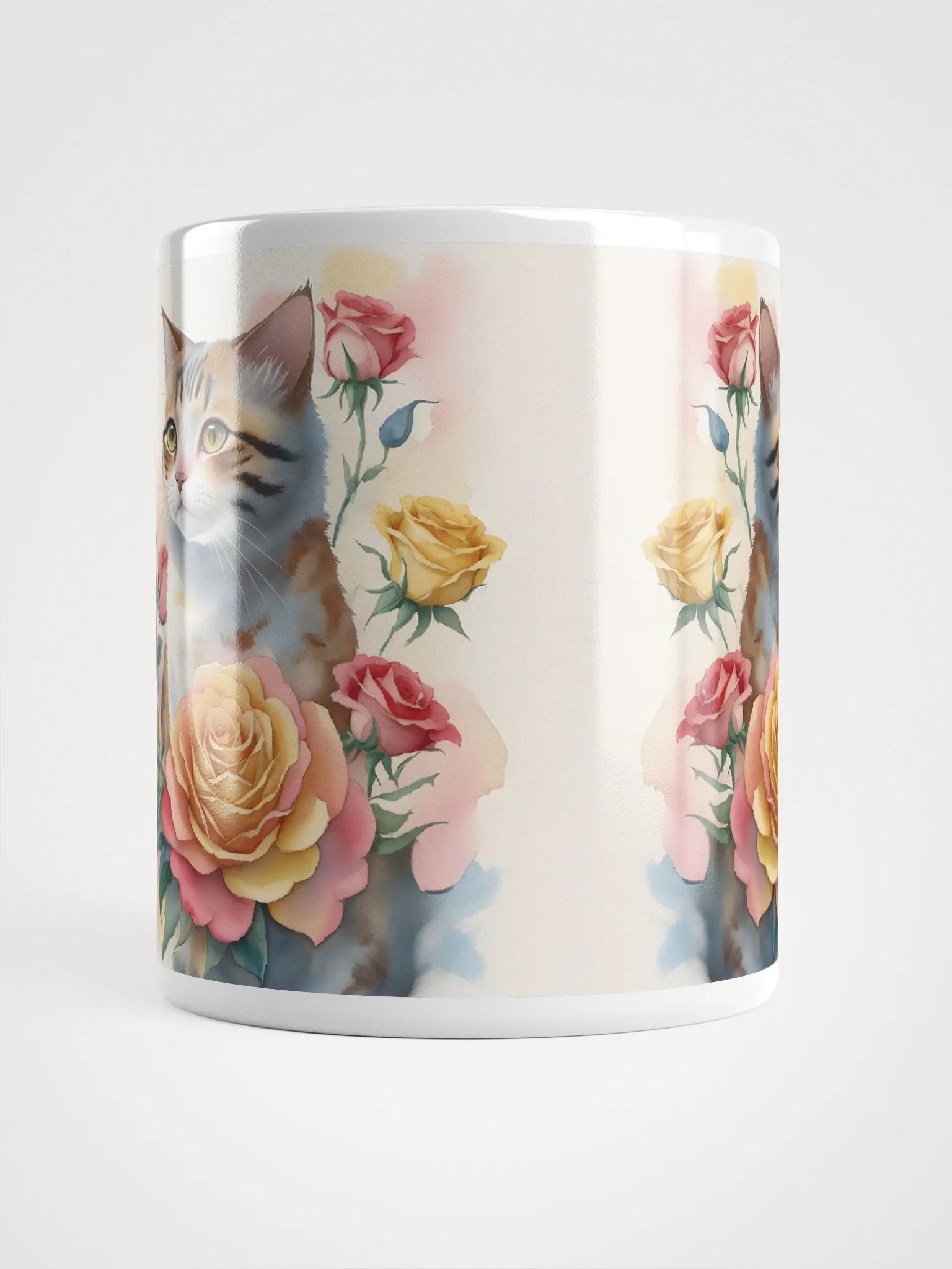 Symmetrical Feline Blooms Mug product image (9)