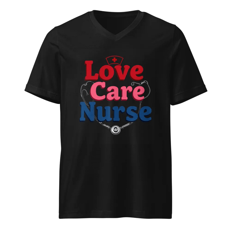 Nurse Love & Care V-Neck Tee product image (1)