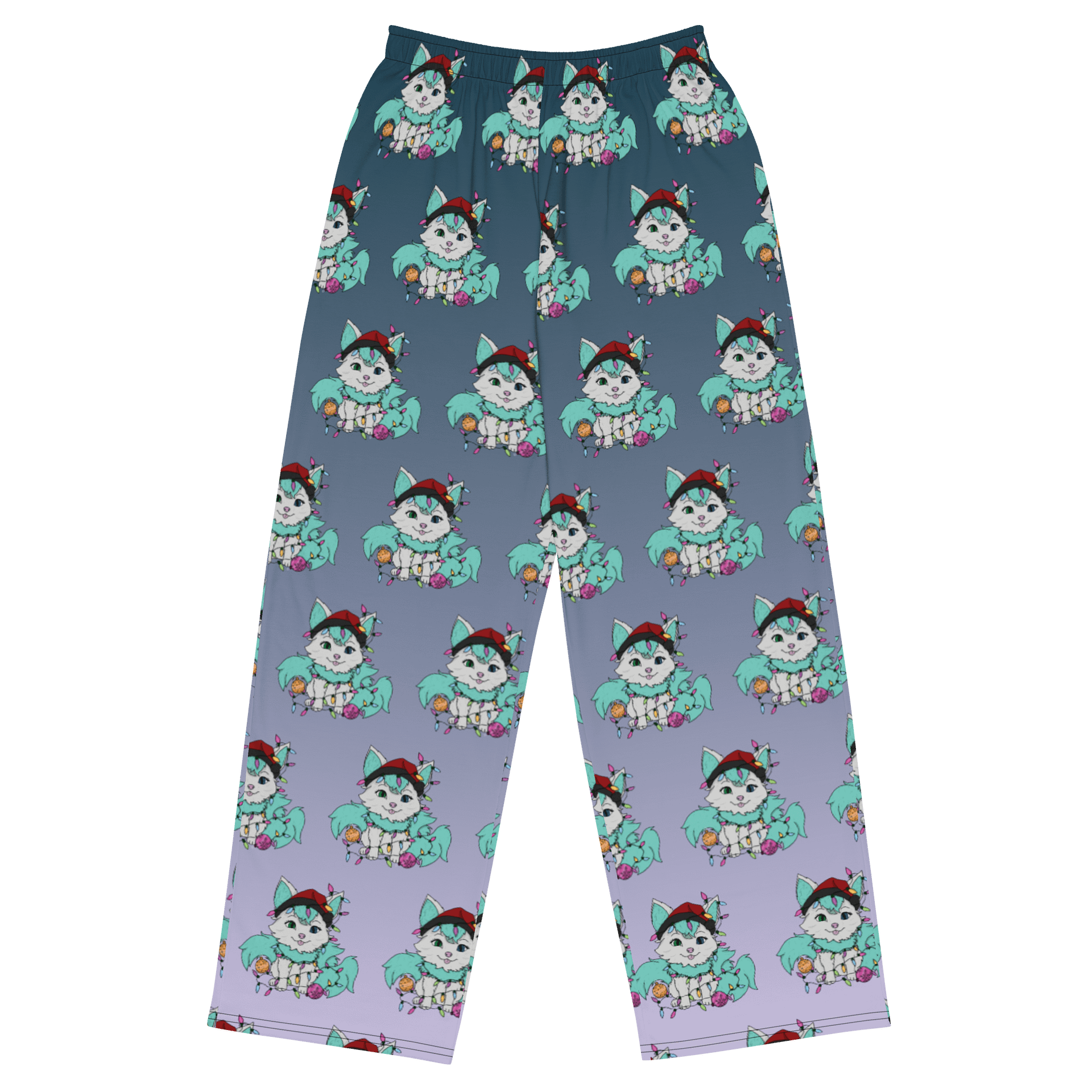 Holiday Kitsune Unisex Wide-Leg Pants product image (1)