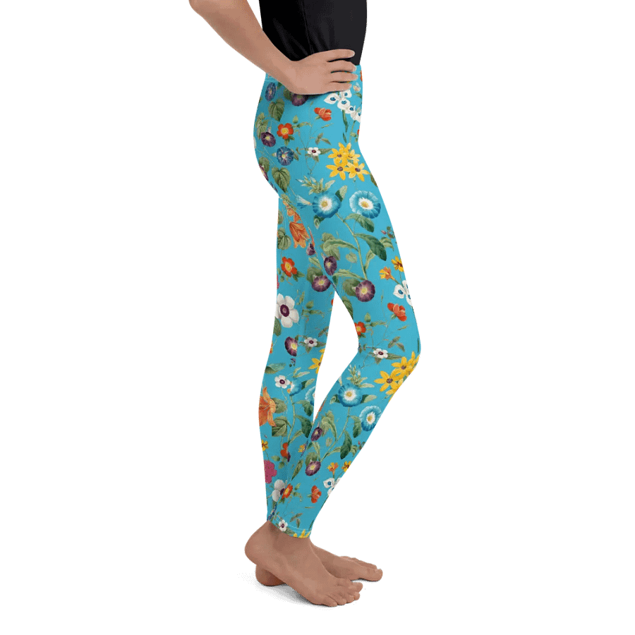 'Floral Delight' All-Over Print Youth Leggings product image (3)