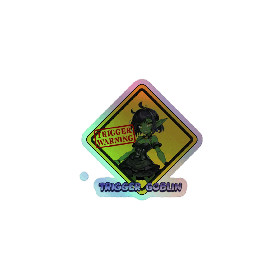 Mischievous Trigger Goblin Holographic Sticker Sheet product image (1)