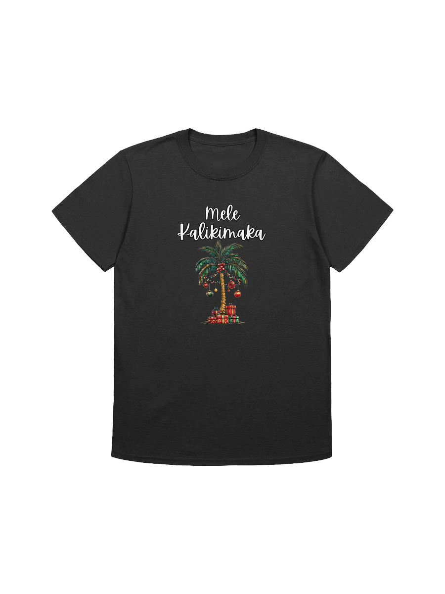 Mele Kalikimaka Decorated Palm Tree Unisex Christmas T-Shirt product image (2)