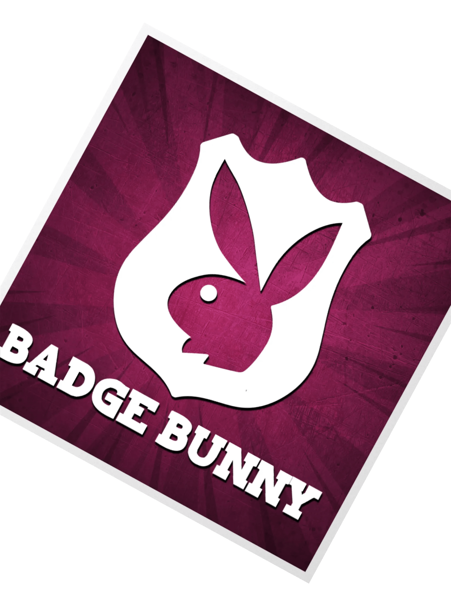 Badge Bunny Kiss Cut Stickers product image (4)