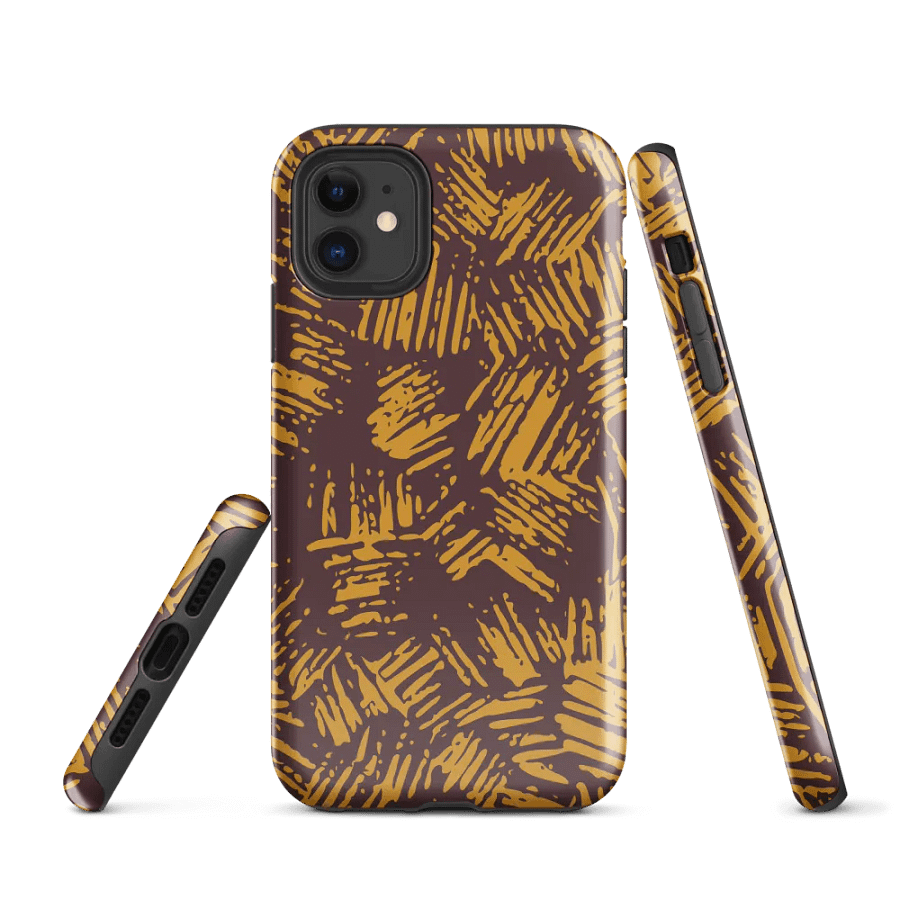 Mustard Abstract Armor iPhone® Case product image (1)