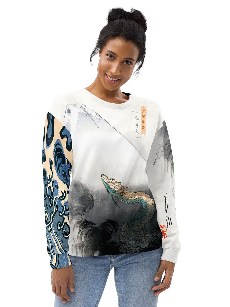 Dragons All-Over Print Recycled Unisex Sweatshirt product image (2)