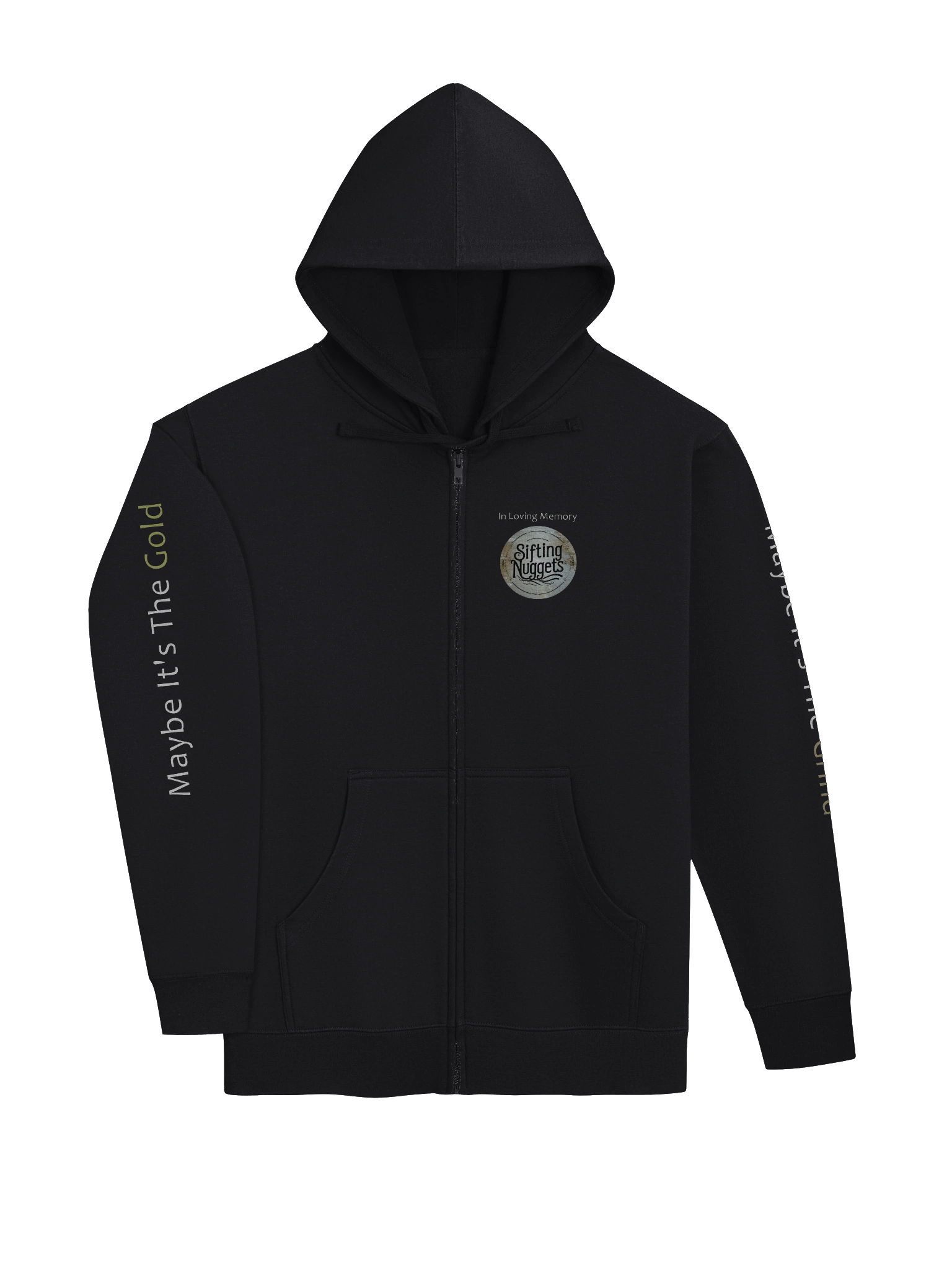 In Memory of Sifting Nuggets - Zippered Hoodie product image (3)