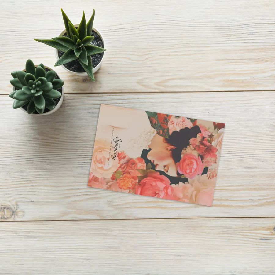 Vintage Blossom Botanicals Sympathy Card product image (10)