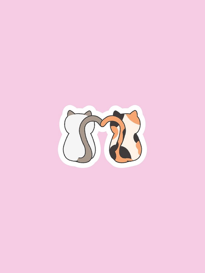Couple cat sticker set product image (1)