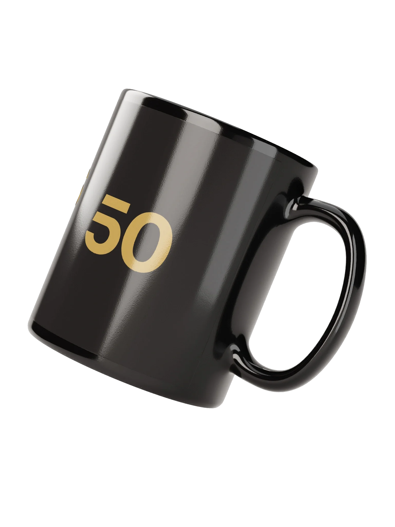 50 as FCK™ - Black Glossy Mug product image (4)