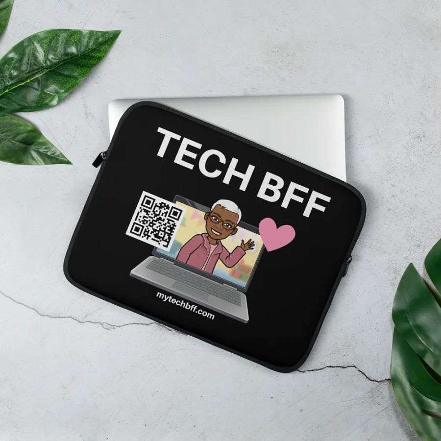 Tech BFF Laptop Sleeve - Black product image (3)