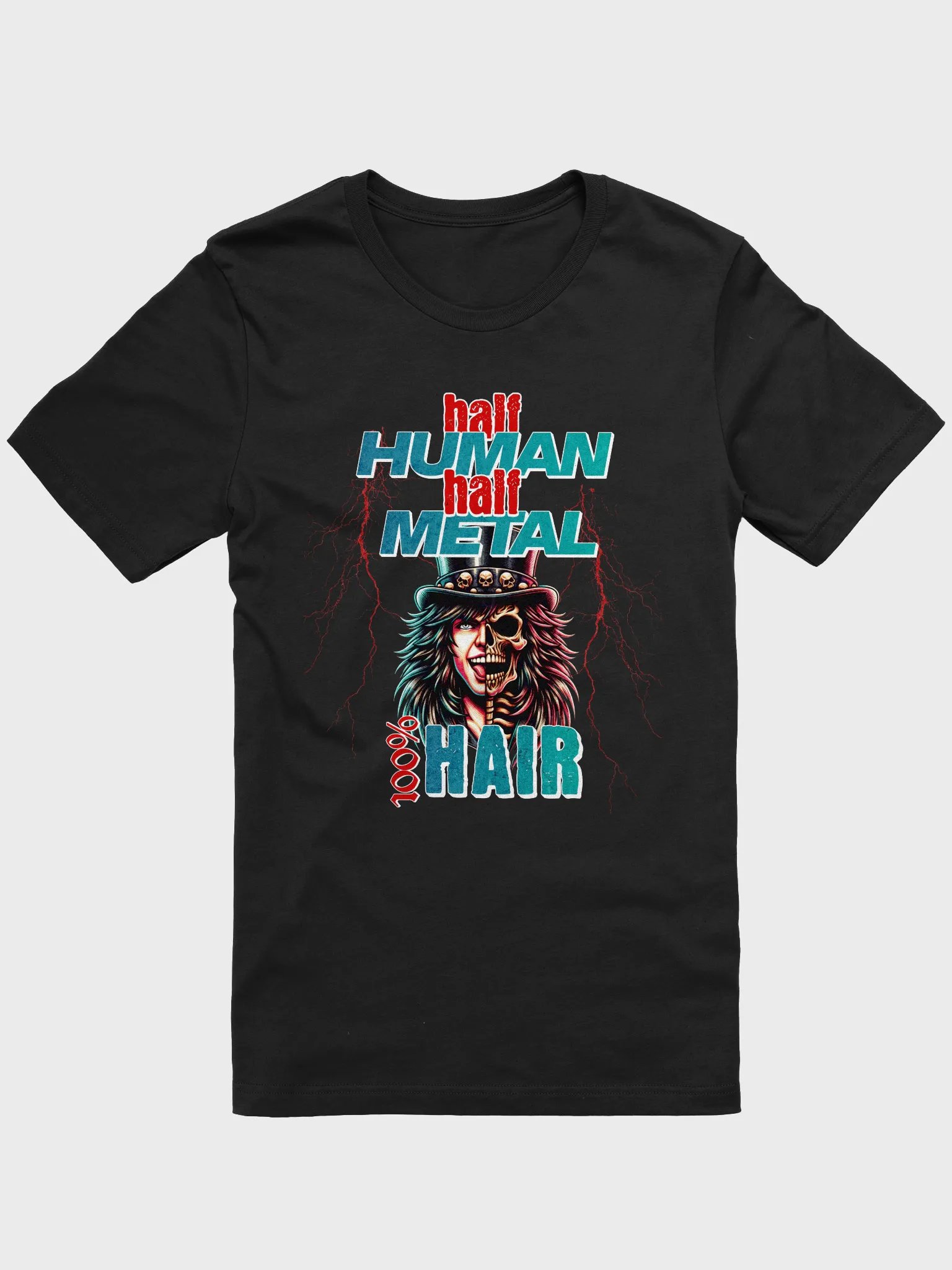 Half Human Half Metal 100% Hair (Bella+Canvas T-Shirt) product image (1)