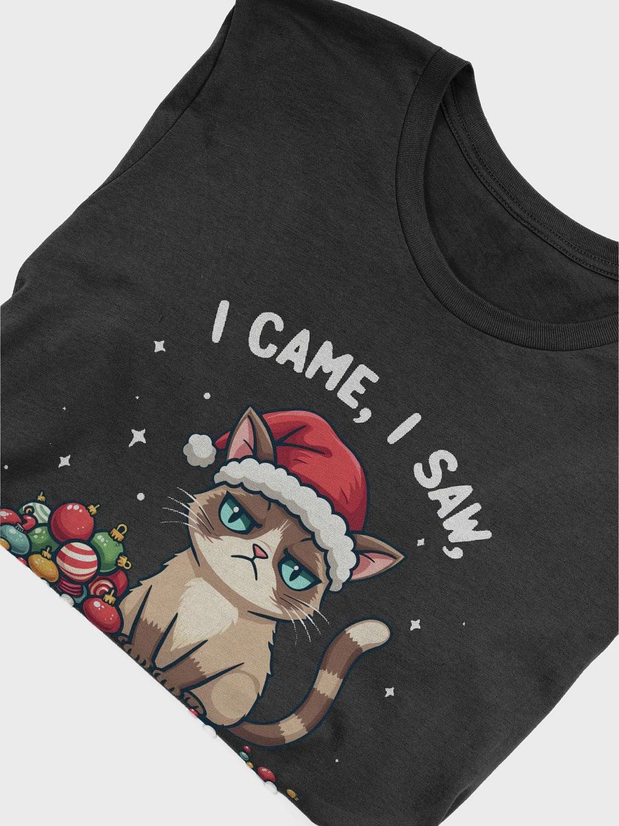 Grumpy Santa Cat T-Shirt product image (6)