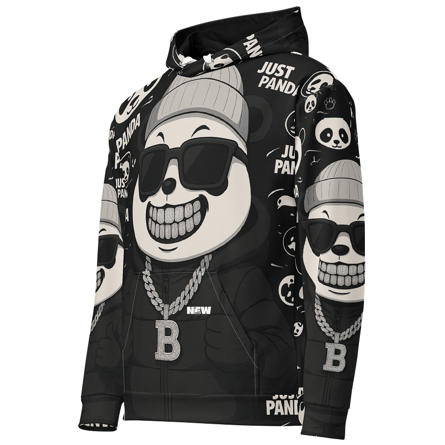 Blinged Out Panda Streetwear Hoodie product image (2)