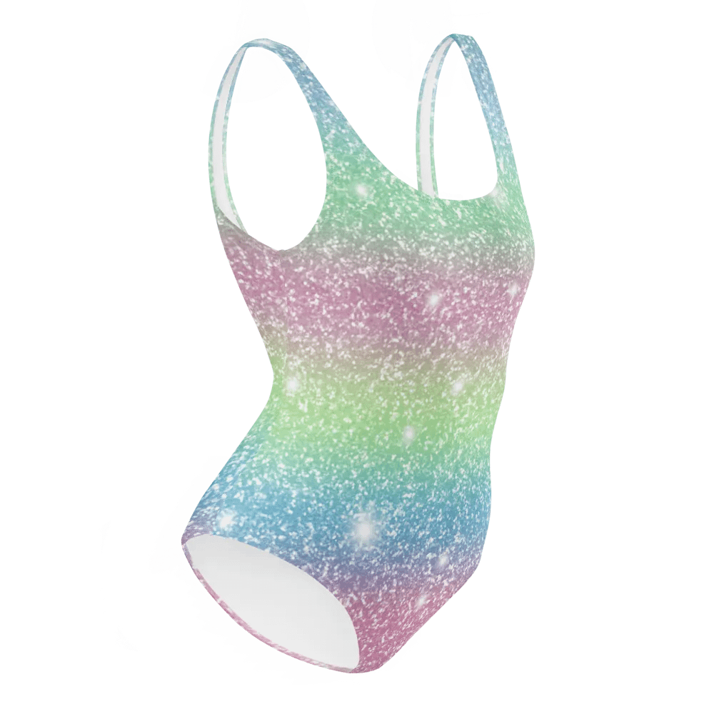 Glitter Unicorn Texture Design One Piece Swimsuit (9) product image (12)