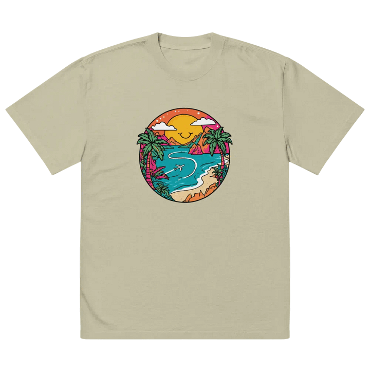 AS Colour Premium Oversized Faded T-Shirt | AI Design Travel icon product image (2)