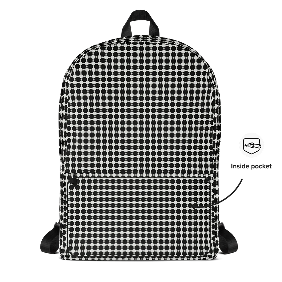 Abstract Black and White Chain Back Pack product image (16)