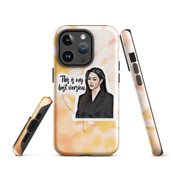 Lingling Kwong Collection Apple Phone Case ( Pink and Orange) product image (2)