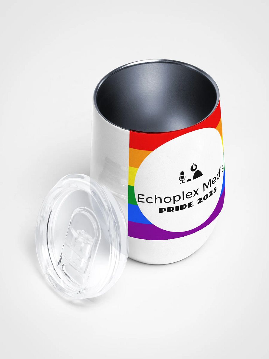 Pride 2025 Wine Tumbler - White product image (2)