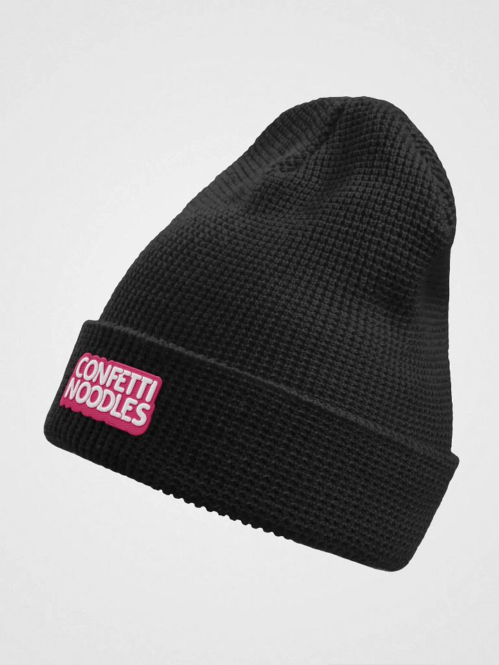 confettinoodles Words Logo Waffle Beanie product image (5)