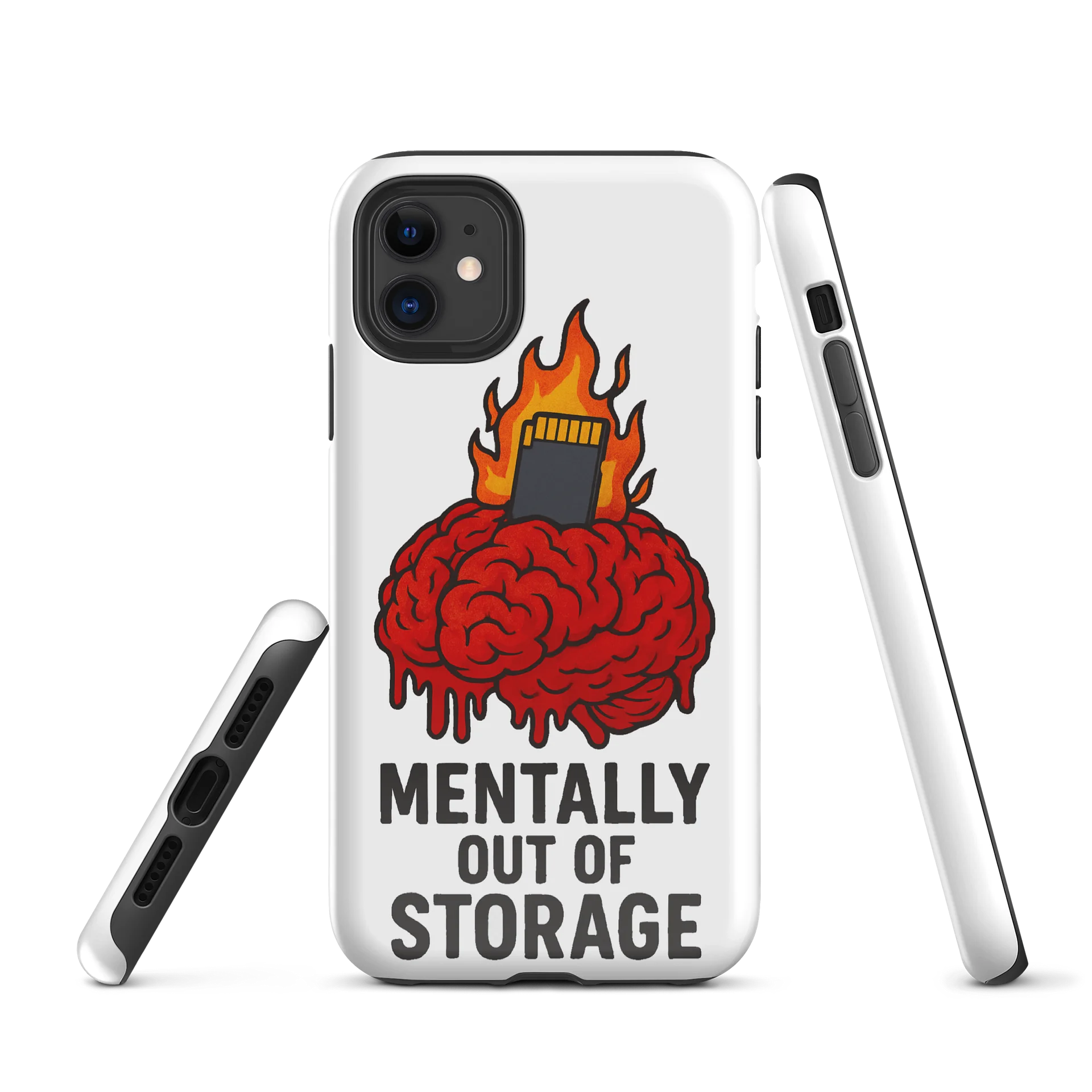 “Mentally Out Of Storage” iPhone Case – Brain.exe Has Stopped Responding product image (1)