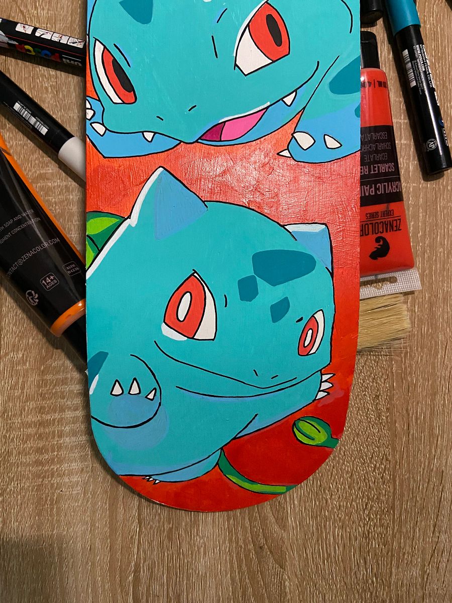Planche skateboard décorative || Bulbizarre évolutions product image (4)