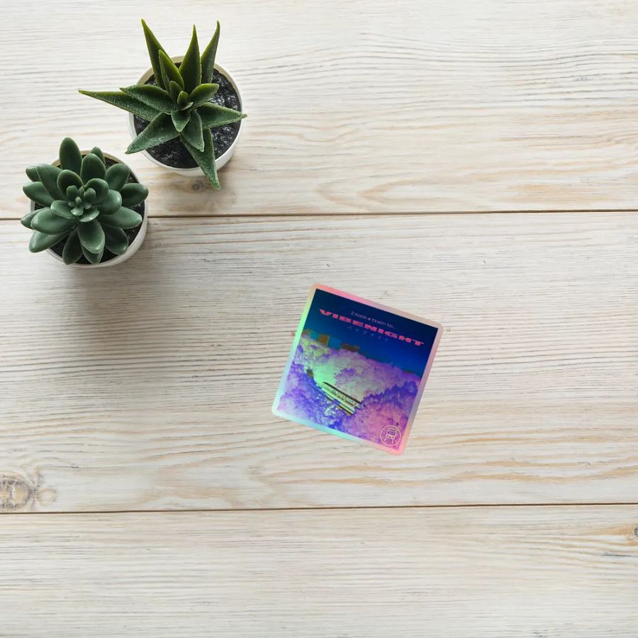 TRAIN TO VIBENIGHT HOLO STICKER product image (10)