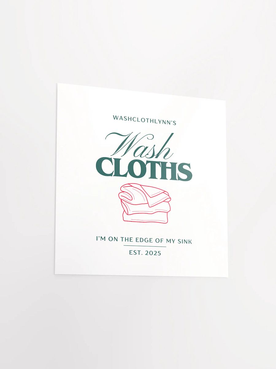 Washcloths Poster product image (12)