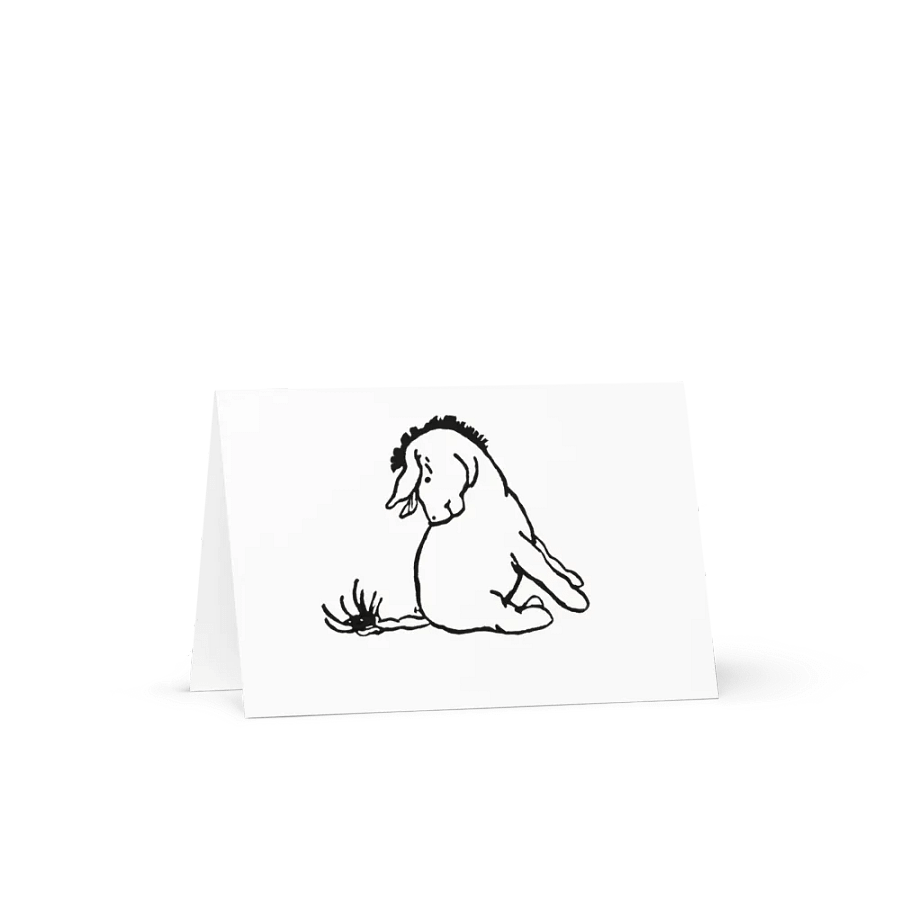 Eeyore Sitting Card w/envelope - Blank Interior product image (1)