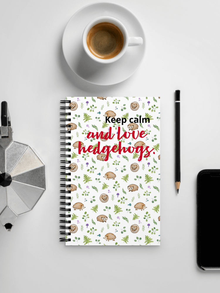 Keep Calm and Love Hedgehogs Notebook product image (7)