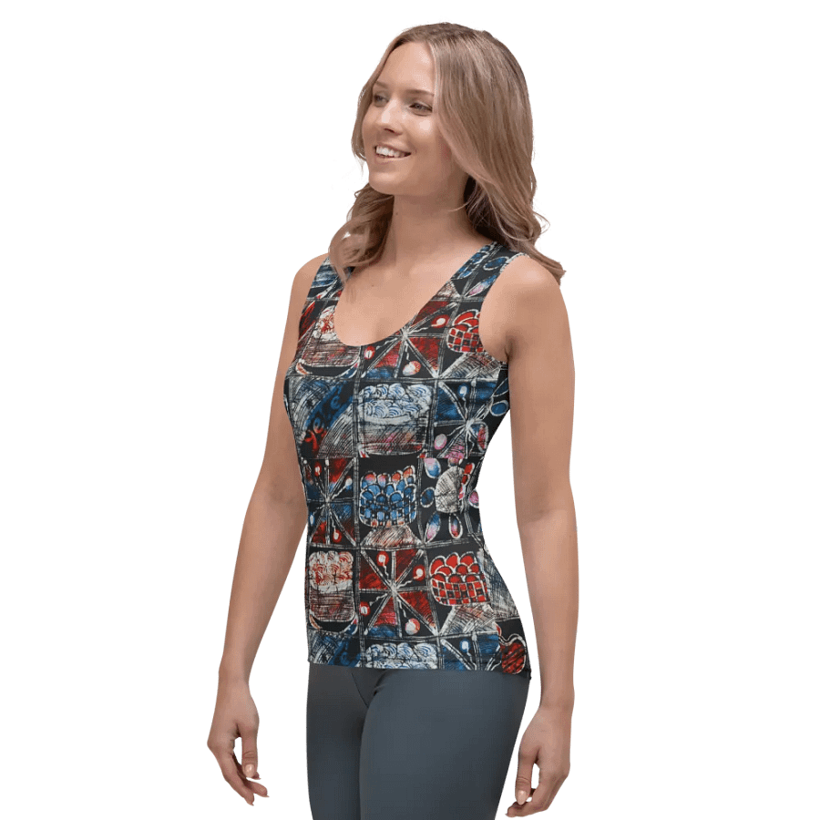Festivity Print Adire Women's Tank Top product image (3)