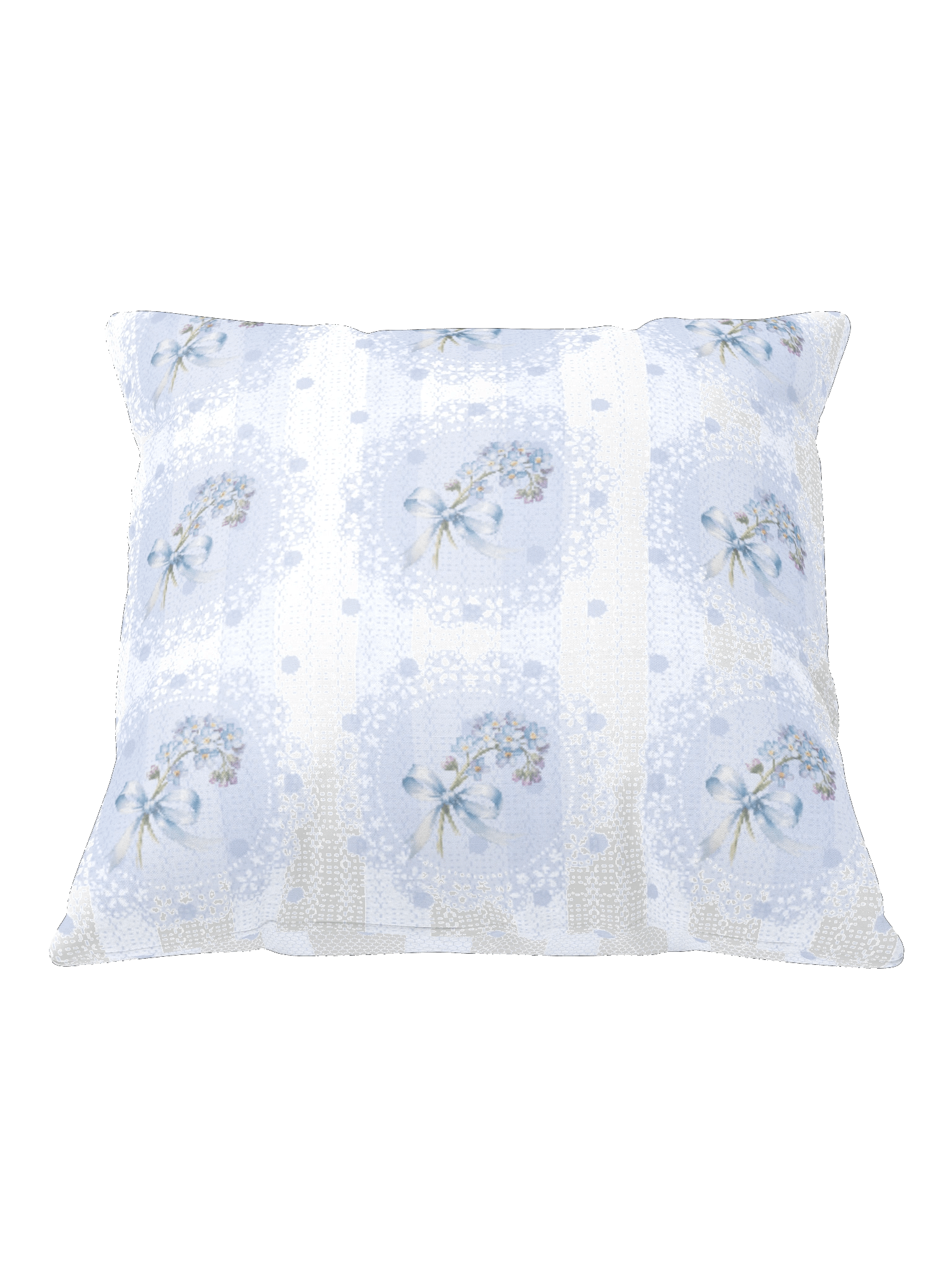 Forget-Me-Not Heirloom Pillow Lace Floral Stripes Pattern product image (2)
