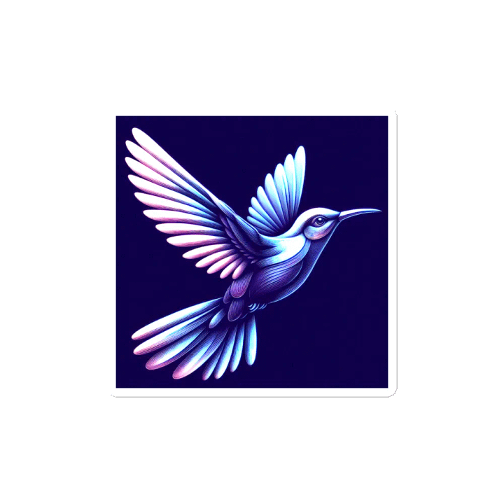 Neon Hummingbird Die-Cut Magnets product image (2)