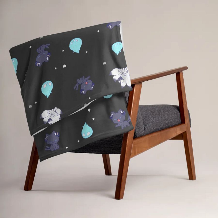 meiya, meinya & wisps blanket (black) product image (3)