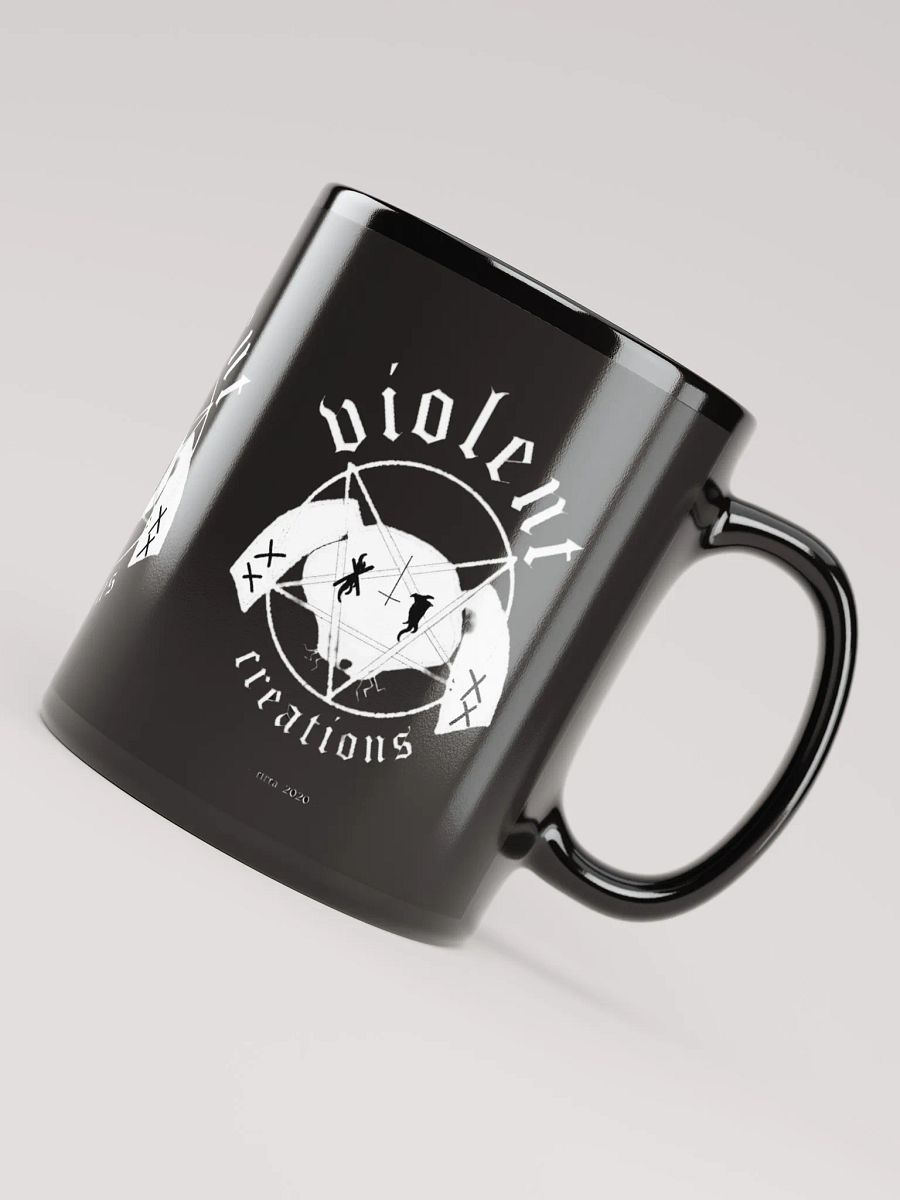 Black Metal Bunny Logo Coffee Mug product image (8)