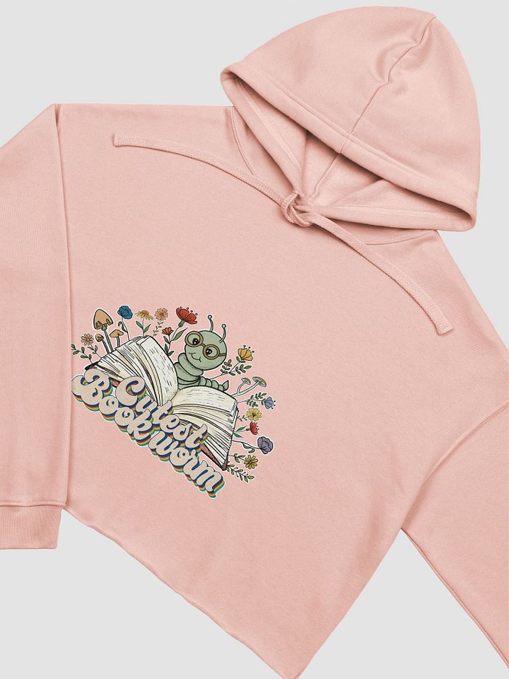 Cutest Bookworm Cropped hoodie – Whimsical Book Lover Gift product image (25)